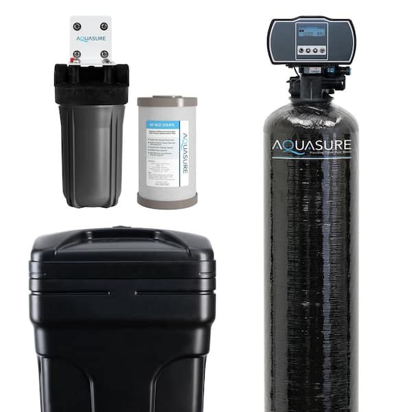 AQUASURE Harmony Series 48,000 Grain Electronic Metered Water Softener with Sediment and Carbon Pre-Filter