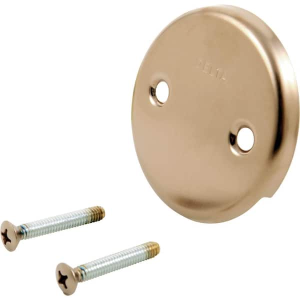 Delta Classic Gold Collection Overflow Plate & Screws in Champagne Bronze