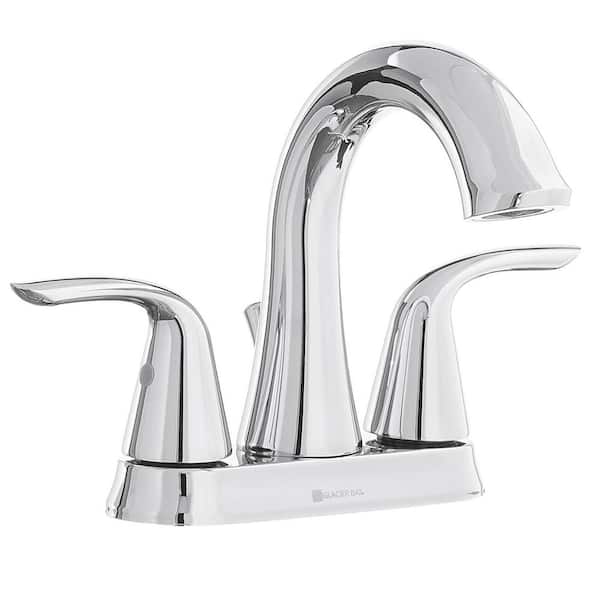 Glacier Bay Irena 4 in. Centerset 2-Handle Bathroom Faucet in Chrome