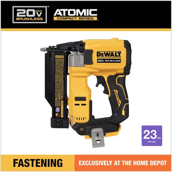 DEWALT ATOMIC 20V MAX Lithium Ion Cordless 23 Gauge Pin Nailer Tool Only DCN623B