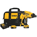 DEWALT 20V MAX Lithium-Ion 9-Gauge Cordless Fencing Stapler Kit with (2) 5.0Ah Batteries, Charger and Bag DCFS950P2