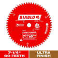 DIABLO 7-1/4in. x 60-Tooth Ultra Finish Circular Saw Blade for Wood