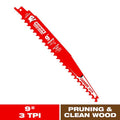 DIABLO 9 in. 3 TPI Demo Demon Carbide Teeth Reciprocating Saw Blade for Pruning and Clean Wood