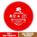 DIABLO 10in. x 90-Tooth Ultimate Polished Finish Saw Blade for Wood