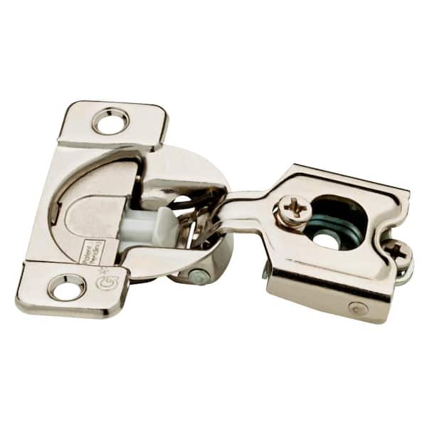 Everbilt 5 Pair Face Frames 35 mm 105-Degree 1/2 in. Overlay Soft Close Nickel Cabinet Hinge (10 Pieces)
