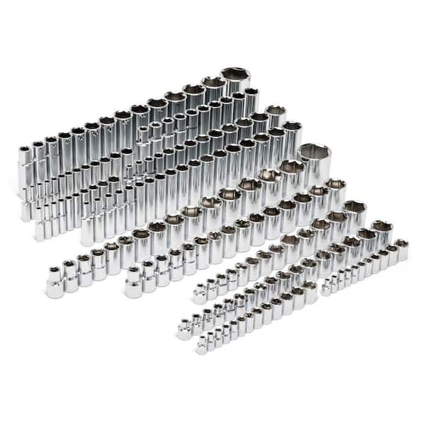 GEARWRENCH 1/4 in., 3/8 in. and 1/2 in. Drive 6-Point SAE/Metric Master Socket Set (163-Piece)