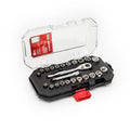 Husky 1/4 in. Drive Ratchet SAE/Metric Standard Socket Set (24-Piece)