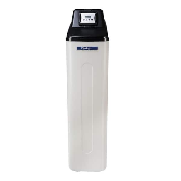 ISPRING 45,000 Grain Compact Whole House Water Softener w/ Backwash Feature for Households, Businesses, 1 in. NPT Inlet/Outlet WCS45KG