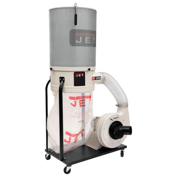 Jet 2 HP 1200 CFM 4 or 6 in. Dust Collector with Vortex Cone and 2-Micron Canister Kit, 230-Volt, DC-1200VX-CK1
