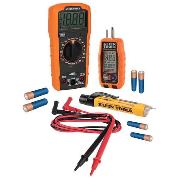 Klein Tools Multimeter, Voltage Tester and Outlet Tester Premium Electrical Tool Set
