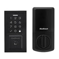 Kwikset SmartCode 270 Contemporary Matte Black Touchpad Single Cylinder Electronic Deadbolt Featuring SmartKey Security