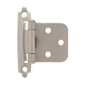 Liberty 5 Pair Face Frame Variable Overlay Self-Closing Satin Nickel Cabinet Hinge (10 Pieces)