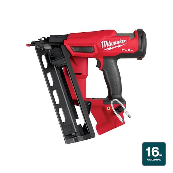 Milwaukee M18 FUEL 18-Volt Lithium-Ion Brushless Cordless Gen II 16-Gauge Angled Finish Nailer (Tool-Only) 2841-20