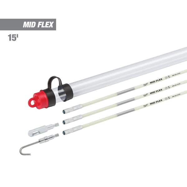 Milwaukee 15 ft. Mid Flex Fiberglass Fish Stick Kit with Accessories
