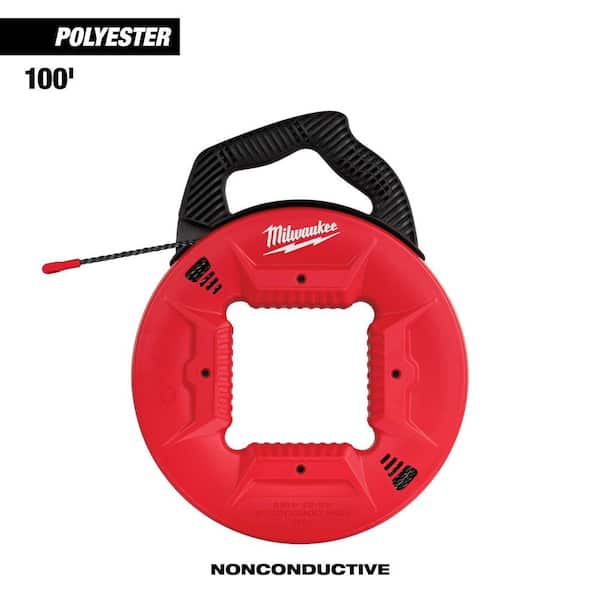 Milwaukee 100 ft. Polyester Fish Tape with Non-Conductive Tip