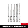 Milwaukee MX4 SDS-Plus Carbide Drill Bit Kit (8-Piece)
