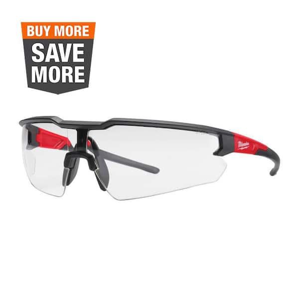 Milwaukee Clear Safety Glasses Fog-Free Lenses
