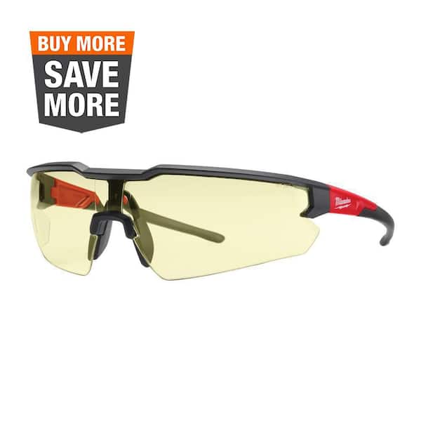 Milwaukee Yellow Safety Glasses Anti-Scratch Lenses