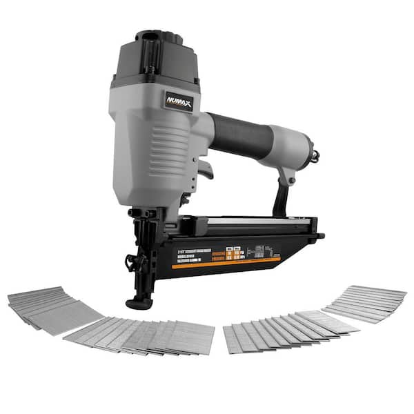 NuMax Pneumatic 16-Gauge 2-1/2 in. Straight Finish Nailer with Nails (2000-Count) SFN64WN