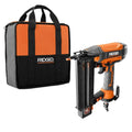 RIDGID Pneumatic 18-Gauge 2-1/8 in. Brad Nailer with CLEAN DRIVE Technology, and Tool Bag R213BNF
