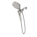 MOEN Verso 8-Spray 7 in. Dual Wall Mount Fixed and Handheld Shower Head with Infiniti Dial in Spot Resist Brushed Nickel