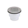 Oatey 2 in. PVC Solvent Weld Shower Drain with Snap-In Stainless Steel Strainer