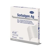 MCK-Silver Alginate Dressing Sorbalgon Ag 6 X 6 Inch Square Sterile (BX/5) — Hartmann Usa Inc