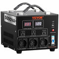 VEVOR Voltage Converter Transformer 5000-Watt Up/Down Transformer 110V/220-Volt with US/EU Outlet 5-Volt USB Port CE Certified