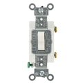 Leviton 20 Amp Single-Pole AC Quiet Toggle Switch, White CSB1-2WS